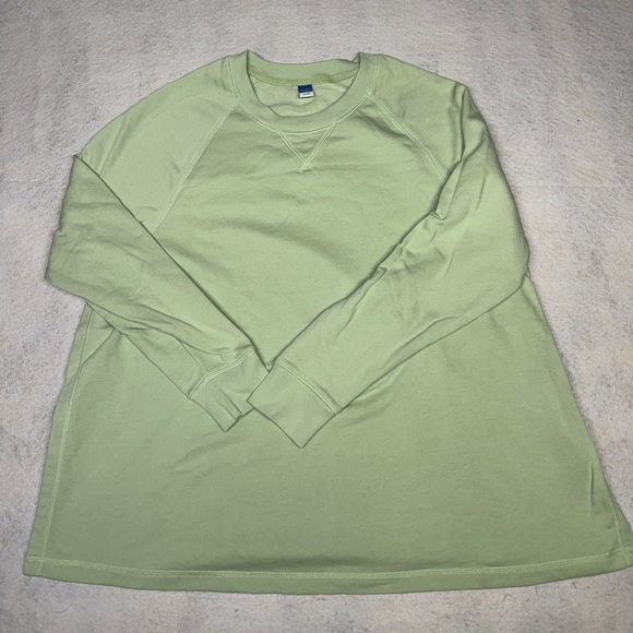 Old Navy Women’s Large Maternity Mint Green Crewneck‎ Sweatshirt - Picture 1 of 6
